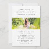 Moderne minimalistische 2 aankondiging van Afstude (Achterkant)