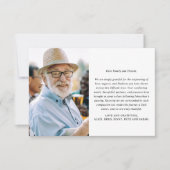 Moderne minimalistische 2-foto aangepaste herdenki bedankkaart (Voorkant)