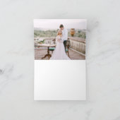 Moderne, minimalistische 2-foto's bruiloft bedankt (Binnen)