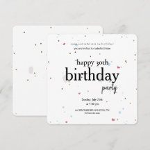 Moderne Minimalistische 30e Verjaardagsfeest, 30e 