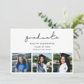 Moderne minimalistische 3 afbeeldingen collage Afs Aankondiging (Staand voorkant)