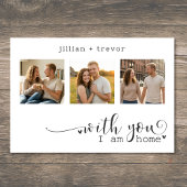 Moderne Minimalistische 3 Foto Script Collage Brui Save The Date