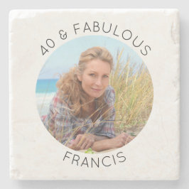 Moderne minimalistische 40 & fantastische cirkelfo stenen onderzetter