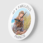 Moderne minimalistische 40 & fantastische foto grote klok (Hoek)