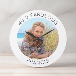 Moderne minimalistische 40 & fantastische foto grote klok