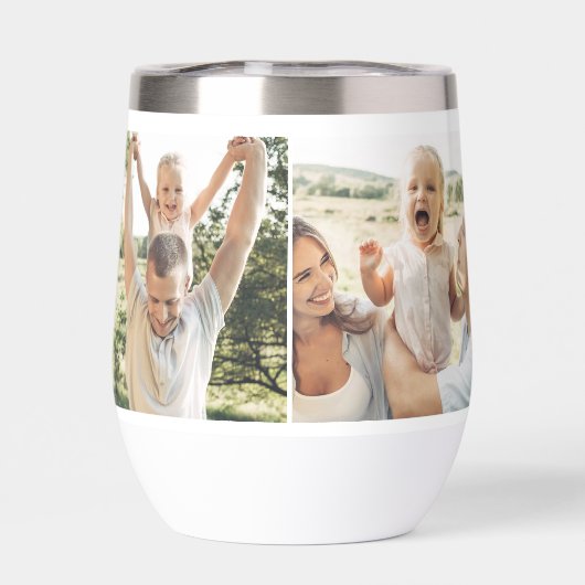 Moderne minimalistische 4 foto op maat (Achterkant)