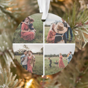 Moderne minimalistische 4 fotocollage ornament