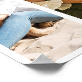 Moderne minimalistische 4 fotocollage poster (Hoek)