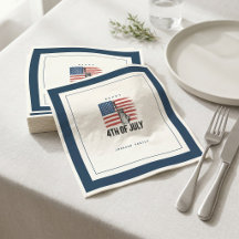 Moderne Minimalistische 4 juli Patriottisch BBQ-fe