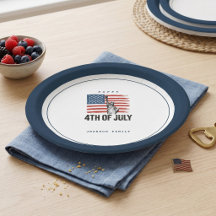 Moderne Minimalistische 4 juli Patriottische BBQ-f