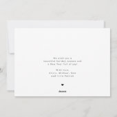 Moderne minimalistische 5 foto collage Vrolijk Ker Feestdagenkaart (Achterkant)