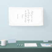 Moderne Minimalistische Aangepaste Citat Huwelijks Spandoek (Beurs)