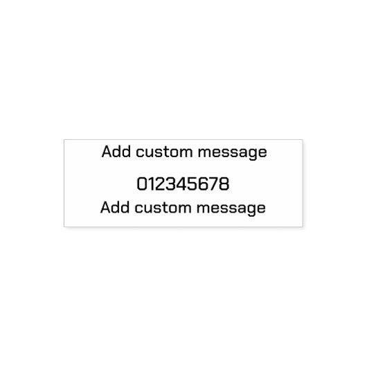 Moderne minimalistische aangepaste datumstempel zelfinktende stempel (Design)