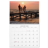 Moderne minimalistische aangepaste familiefoto 202 kalender (Jan 2026)