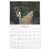 Moderne minimalistische aangepaste familiefoto 202 kalender (Mar 2026)