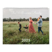 Moderne minimalistische aangepaste familiefoto 202 kalender (Hoes)