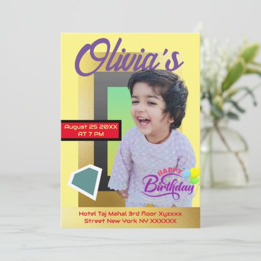 Moderne minimalistische aangepaste foto All Age Ve Kaart (Staand voorkant)