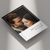 Moderne Minimalistische Aangepaste Fotohuwelijksui Kaart