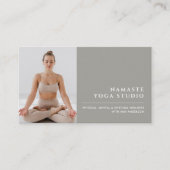 Moderne minimalistische aangepaste fotosocials en  visitekaartje (Voorkant)