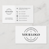 Moderne minimalistische aangepaste Icons voor soci Visitekaartje (Voorkant / Achterkant)