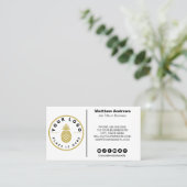 Moderne minimalistische aangepaste Icons voor soci Visitekaartje (Staand voorkant)