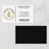 Moderne minimalistische aangepaste Icons voor soci Visitekaartje (Voorkant / Achterkant)