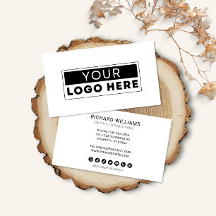 Moderne minimalistische aangepaste Icons voor soci Visitekaartje