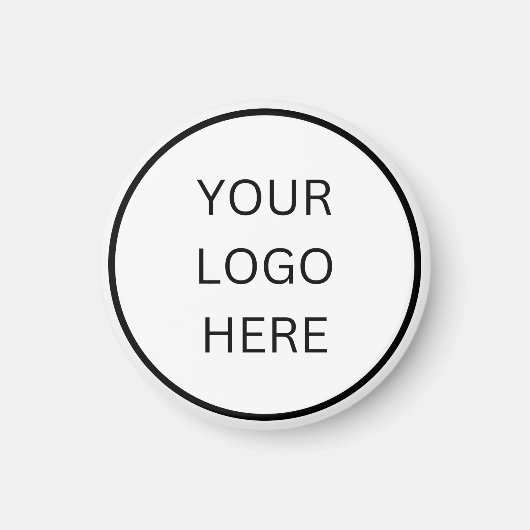 Moderne minimalistische aangepaste Logo Magneet (Voorkant)