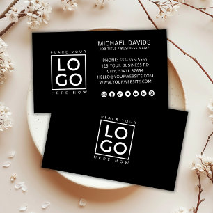 Moderne minimalistische aangepaste Logo sociale me Visitekaartje