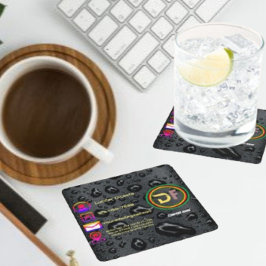 Moderne minimalistische aangepaste Logo stijlvolle Kartonnen Onderzetters