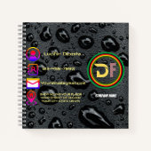 Moderne minimalistische aangepaste Logo stijlvolle Notitieboek (Voorkant)