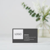 Moderne minimalistische aangepaste Logo Visitekaartje (Staand voorkant)