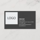 Moderne minimalistische aangepaste Logo Visitekaartje (Voorkant)