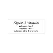 Moderne minimalistische aangepaste monogram retour zelfinktende stempel (Design)