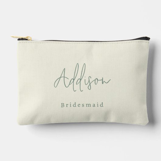 Moderne Minimalistische Aangepaste Naam Script Bru Etui (Voorkant)