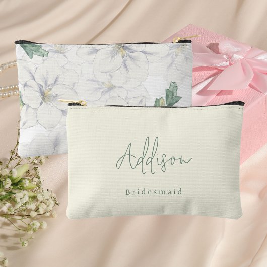 Moderne Minimalistische Aangepaste Naam Script Bru Etui
