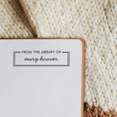 Moderne minimalistische aangepaste naam uit de bib  zelfinktende stempel