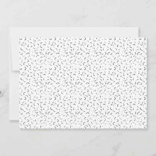 Moderne minimalistische aangepaste nieuwjaarsfotok kaart (Achterkant)