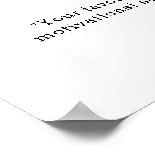 Moderne minimalistische aangepaste offerte Poster (Hoek)