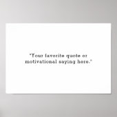 Moderne minimalistische aangepaste offerte Poster (Voorkant)
