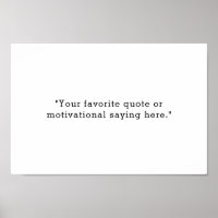 Moderne minimalistische aangepaste offerte Poster
