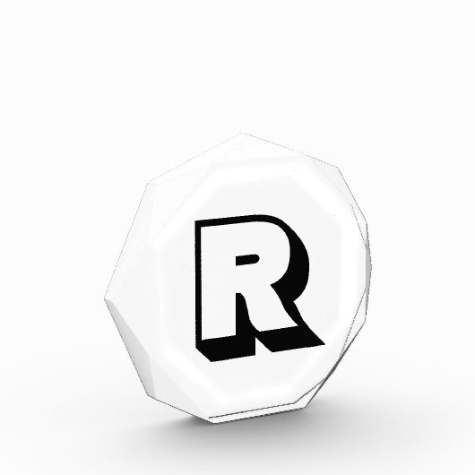 Moderne minimalistische aangepaste typografie Mono Fotoblokken (Links)