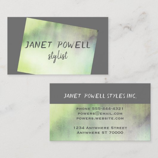 moderne minimalistische aangepaste visitekaartjes  (Voorkant / Achterkant)