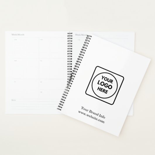 Moderne Minimalistische | Aangepaste Zakelijke Log Planner (Display)