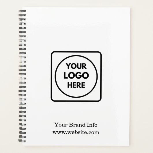 Moderne Minimalistische | Aangepaste Zakelijke Log Planner (Voorkant)