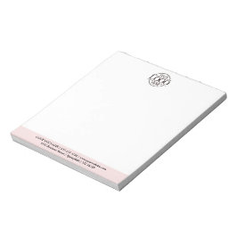 Moderne Minimalistische Aangepaste Zakelijke Logo  Notitieblok