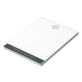Moderne Minimalistische Aangepaste Zakelijke Logo Notitieblok (Linkerzijde)