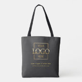 Moderne Minimalistische Aangepaste Zakelijke Logo Tote Bag (Achterkant)