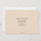 Moderne minimalistische aankondiging van Afstudere (Achterkant)