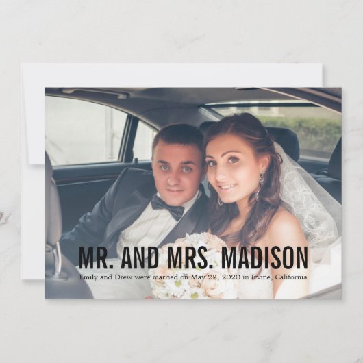 Moderne minimalistische aankondiging van het fotoh (Voorkant)